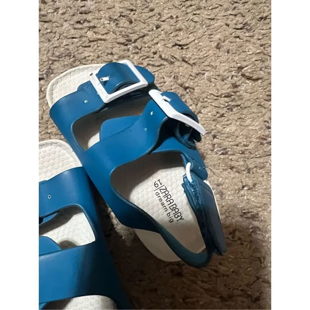 Zara Baby Dream Big Blue Sandals Baby Size 19